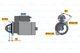 BOSCH 0986014481 - MOTOR DE ARRANQUE