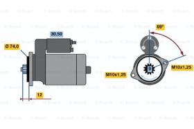 BOSCH 0986014501 - MOTOR DE ARRANQUE