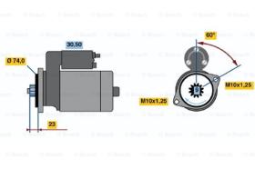 BOSCH 0986014511 - MOTOR DE ARRANQUE