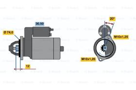 BOSCH 0986014531 - MOTOR DE ARRANQUE