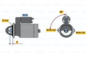 BOSCH 0986014541 - MOTOR DE ARRANQUE