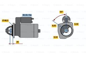 BOSCH 0986014570 - MOTOR DE ARRANQUE