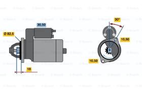 BOSCH 0986014620 - MOTOR DE ARRANQUE