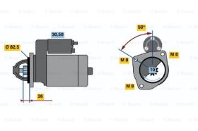 BOSCH 0986014700 - MOTOR DE ARRANQUE