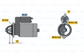 BOSCH 0986015031 - MOTOR DE ARRANQUE