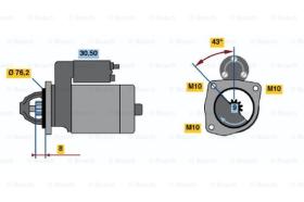 BOSCH 0986015230 - MOTOR DE ARRANQUE