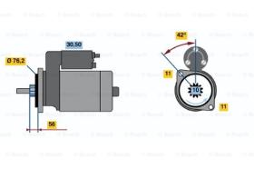 BOSCH 0986015470 - MOTOR DE ARRANQUE