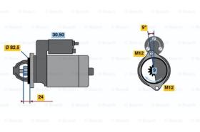 BOSCH 0986015540 - MOTOR DE ARRANQUE