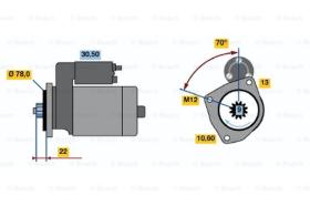 BOSCH 0986016161 - MOTOR DE ARRANQUE