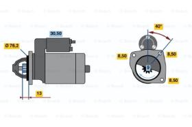 BOSCH 0986016910 - MOTOR DE ARRANQUE