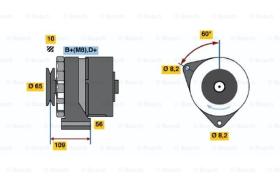 BOSCH 0986030530 - ALTERNADOR