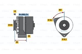 BOSCH 0986030540 - ALTERNADOR