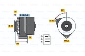 BOSCH 0986030580 - ALTERNADOR