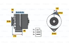 BOSCH 0986030610 - ALTERNADOR