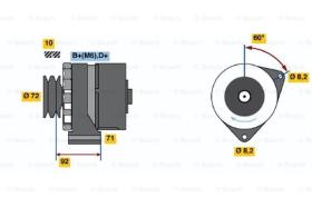 BOSCH 0986030730 - ALTERNADOR