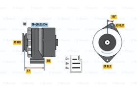 BOSCH 0986030750 - ALTERNADOR