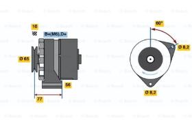 BOSCH 0986030850 - ALTERNADOR