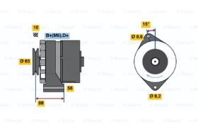 BOSCH 0986030900 - ALTERNADOR