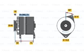 BOSCH 0986030940 - ALTERNADOR