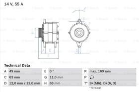 BOSCH 0986030970 - ALTERNADOR