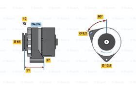 BOSCH 0986031090 - ALTERNADOR