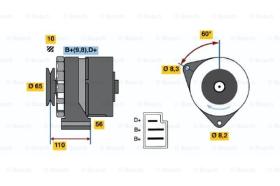 BOSCH 0986031170 - ALTERNADOR