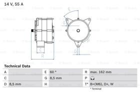 BOSCH 0986031270 - ALTERNADOR