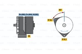 BOSCH 0986031320 - ALTERNADOR