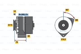 BOSCH 0986031360 - ALTERNADOR