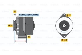 BOSCH 0986031370 - ALTERNADOR