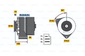 BOSCH 0986031520 - ALTERNADOR