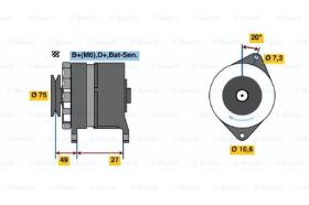 BOSCH 0986031641 - ALTERNADOR