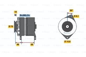 BOSCH 0986031740 - ALTERNADOR