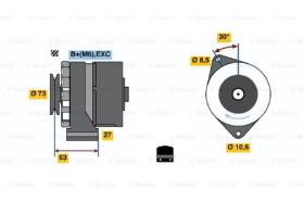 BOSCH 0986031771 - ALTERNADOR