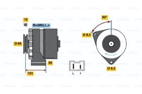 BOSCH 0986031831 - ALTERNADOR