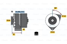 BOSCH 0986031931 - ALTERNADOR