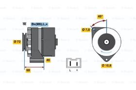 BOSCH 0986032061 - ALTERNADOR