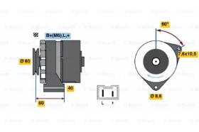 BOSCH 0986032080 - ALTERNADOR