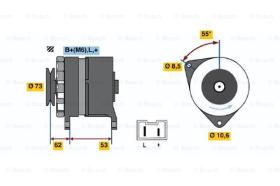 BOSCH 0986032241 - ALTERNADOR