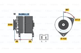 BOSCH 0986032320 - ALTERNADOR