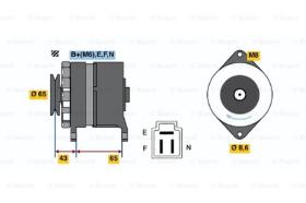 BOSCH 0986032381 - ALTERNADOR