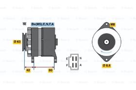 BOSCH 0986032451 - ALTERNADOR