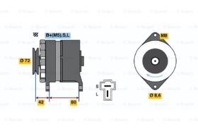 BOSCH 0986032671 - ALTERNADOR