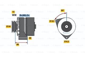 BOSCH 0986032930 - ALTERNADOR