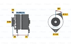 BOSCH 0986033250 - ALTERNADOR