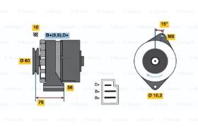 BOSCH 0986033260 - ALTERNADOR