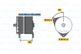 BOSCH 0986033550 - ALTERNADOR