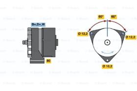 BOSCH 0986033570 - ALTERNADOR