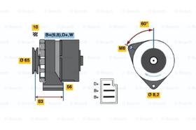 BOSCH 0986033870 - ALTERNADOR