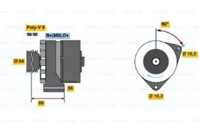 BOSCH 0986033900 - ALTERNADOR